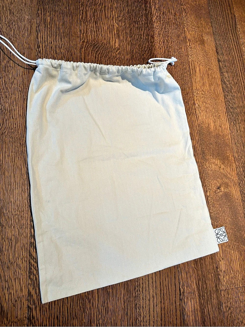 Loewe Cotton Drawstring Dust Bag White